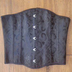 Floral Gothic Underbust Corset